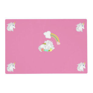 Unicorns and Rainbow Placemat