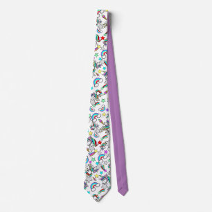 Unicorns And Rainbow Stars Tie
