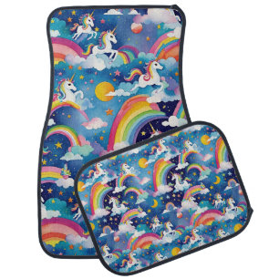 Unicorns and Rainbows Car Floor Mat