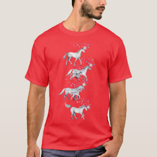 Unicorns and Stars on Soft Grey T-Shirt