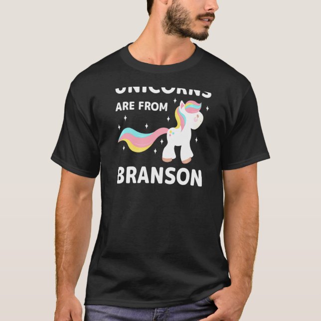 Unicorns Are From Branson Missouri Resident Mo Loc T-Shirt (Front)