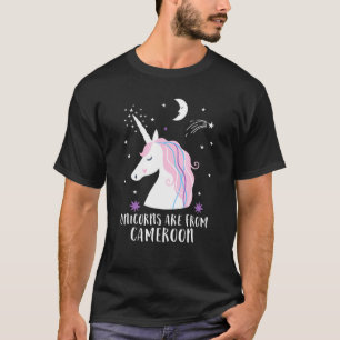 Unicorns Are From Cameroon Home Country Pride T-Shirt