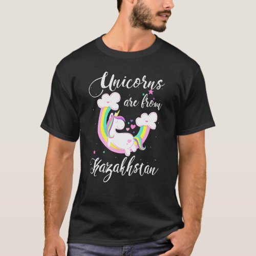 Unicorns Are From Kazakhstan Home Country Kazakhst T-Shirt
