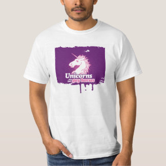 UNICORNS ARE JUST GAY HORSES --.png T-Shirt