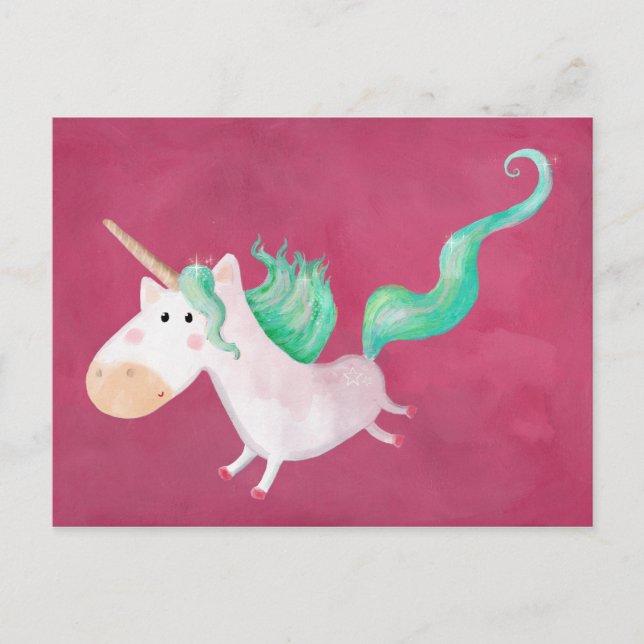 Unicorns are Magical Postcard (Front)
