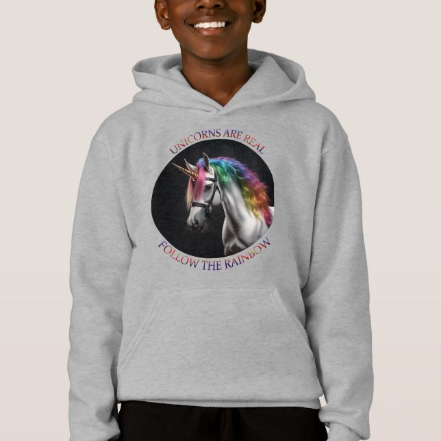 Unicorns are real hoodie (Front)