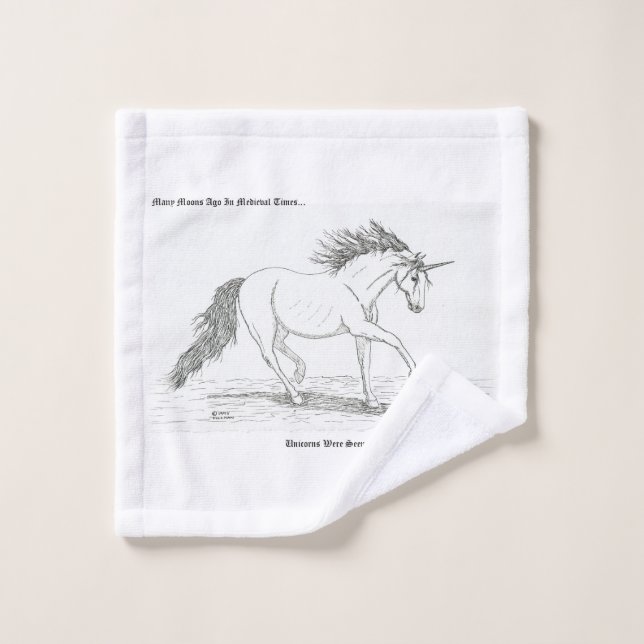Unicorns Are Real Wash Cloth (Wash Cloth)
