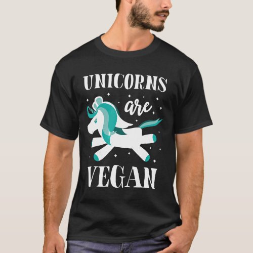 Unicorns Are Vegan Funny T Perfect For Men Women K T_Shirt