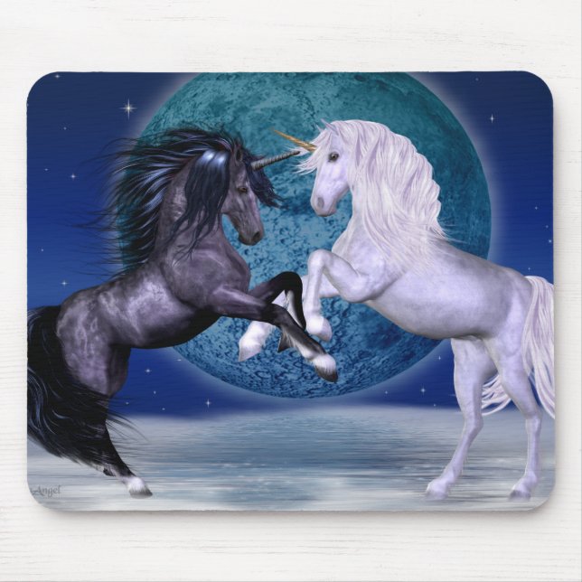 Unicorns Battle Mouse Pad (Front)