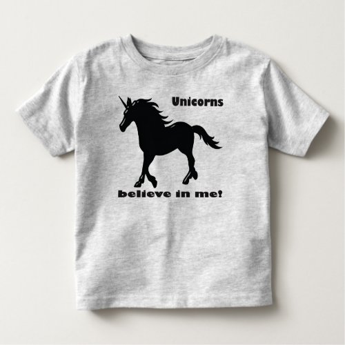 Unicorns Believe In Me Toddler 2t 3t 4t 5t Toddler T_shirt