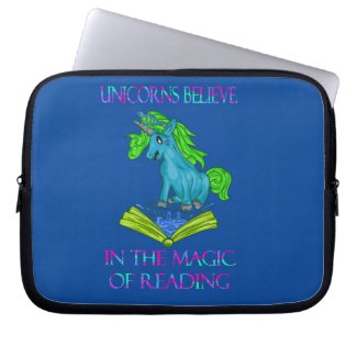 Unicorns Believe In The Magic Book Sleeve