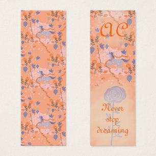 Unicorn's Birthday Party Personalized Bookmark