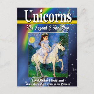Unicorns Book Cover Postcard