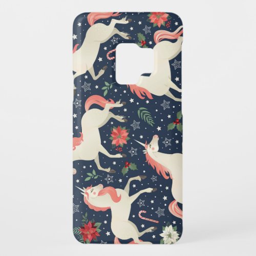Unicorns Christmas Middle Ages Print Case_Mate Samsung Galaxy S9 Case