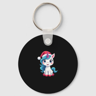 Unicorns Christmas_Santa Claus Unicorn Tank Top (1 Keychain