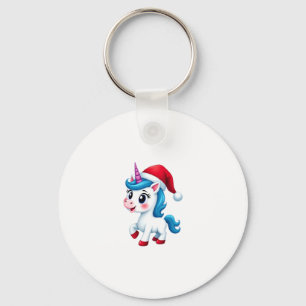 Unicorns Christmas_Santa Claus Unicorn Tank Top (1 Keychain