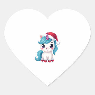 Unicorns Christmas_Santa Claus Unicorn Tank Top (3 Heart Sticker