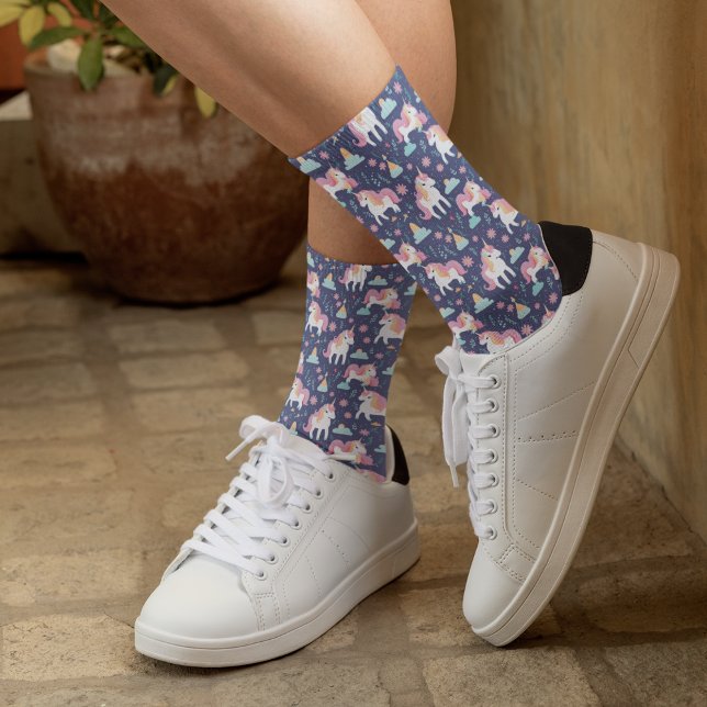 Unicorns & Clouds Pattern Socks (Creator Uploaded)