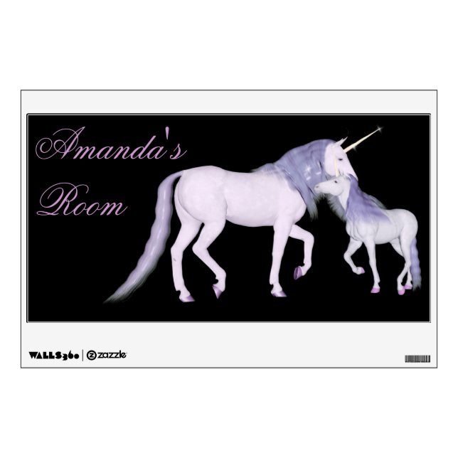 Unicorns ~ Customizable Wall Decal (Front)