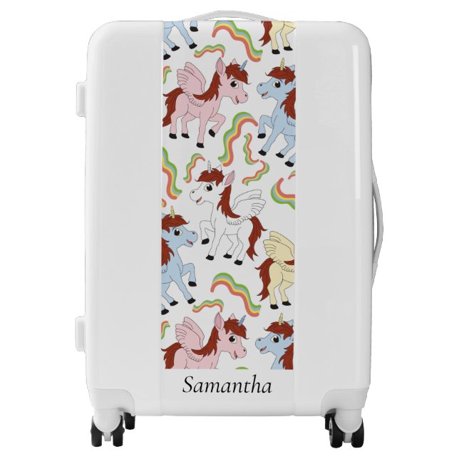Unicorns Cute Luggage (Front)