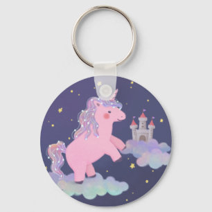 Unicorn's Dream Fantasy Illustration Keychain