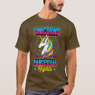 Unicorns For Panseual Rights Magical Majestic Lgbt T-Shirt