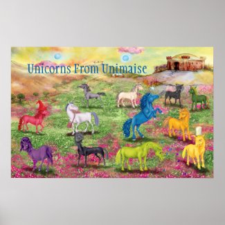 Unicorns From Unimaise Poster 
