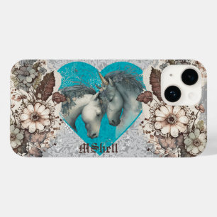 "Unicorns, Hearts and Lace" Customizable Case-Mate iPhone 14 Case