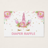 Unicorns in Bloom Diaper Raffle (Front)