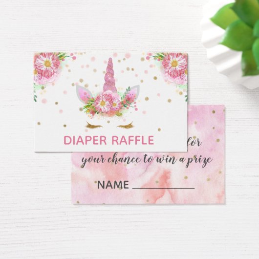 Unicorns in Bloom Diaper Raffle (Desk)