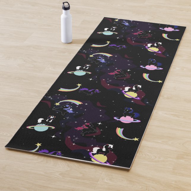 Unicorns in Space Yoga Mat (In Situ)