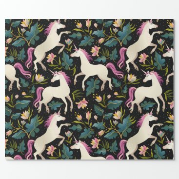 Unicorns in the Forest Wrapping Paper