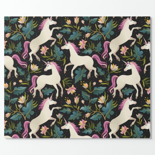 Unicorns in the Forest Wrapping Paper