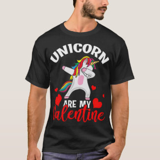 Unicorns Is My Valentine Funny Valentines animal T-Shirt