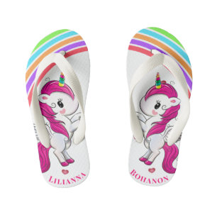 Unicorns Kid's Flip Flops