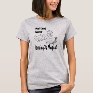Unicorns Know Reading Is Magical - Basic Tee - BL