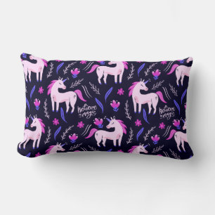 Unicorns Lumbar Pillow