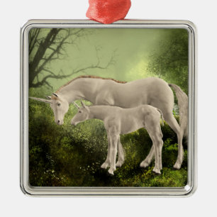 Unicorns Metal Ornament