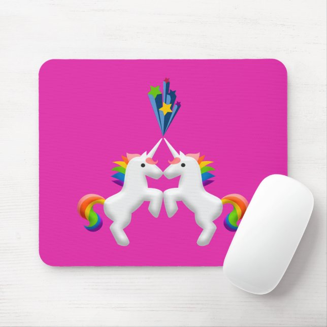Unicorns Mouse Pad (With Mouse)