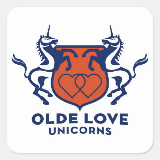 Unicorns need attention! square sticker