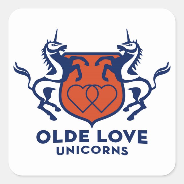 Unicorns need attention! square sticker (Front)