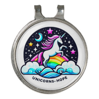 Unicorns of Hope Golf Hat Clip