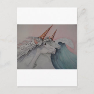 unicorns of the sea postcard