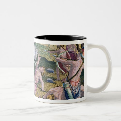 Unicorns on the Banks of the Indus Hunted by Perm Two_Tone Coffee Mug