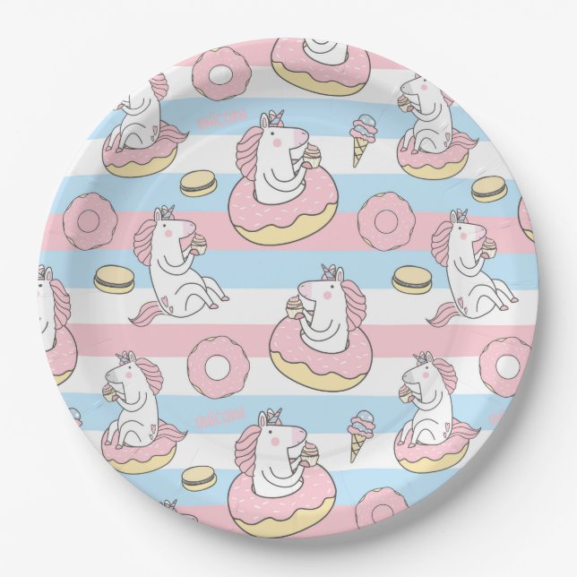 Unicorns Paper Plates (Front)