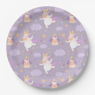 Unicorns Paper Plates