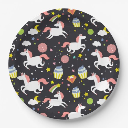 Unicorns Paper Plates