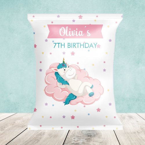 Unicorns Party Favors Bag Chips Bag Wrapper