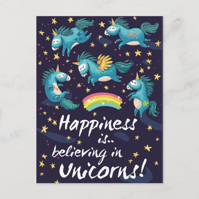 Unicorns Postcard (Front)