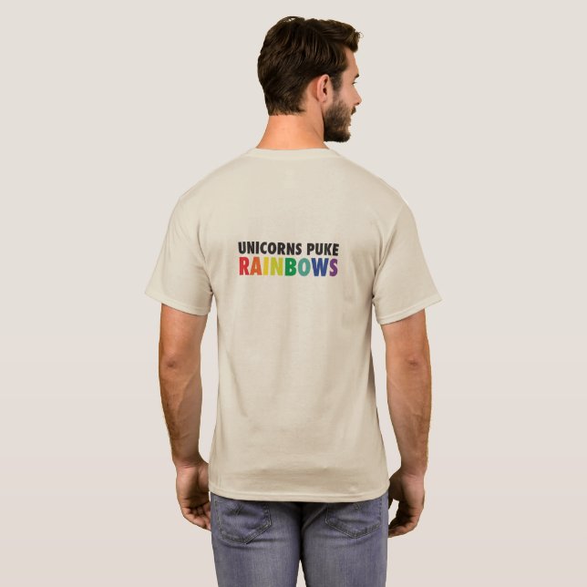 unicorn puking rainbow shirt